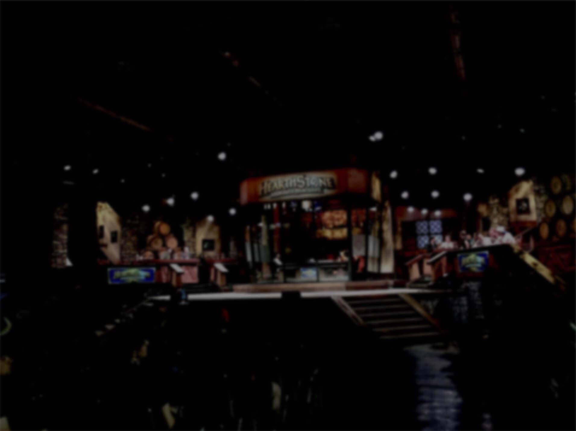 Blurred view of Hearthstone Stage from BlizzCon 2014